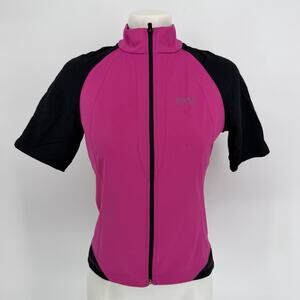 Gore Bike Wear Windstopper Pink Cycling S Short Sleeve Full Zip Women Gorpcore
